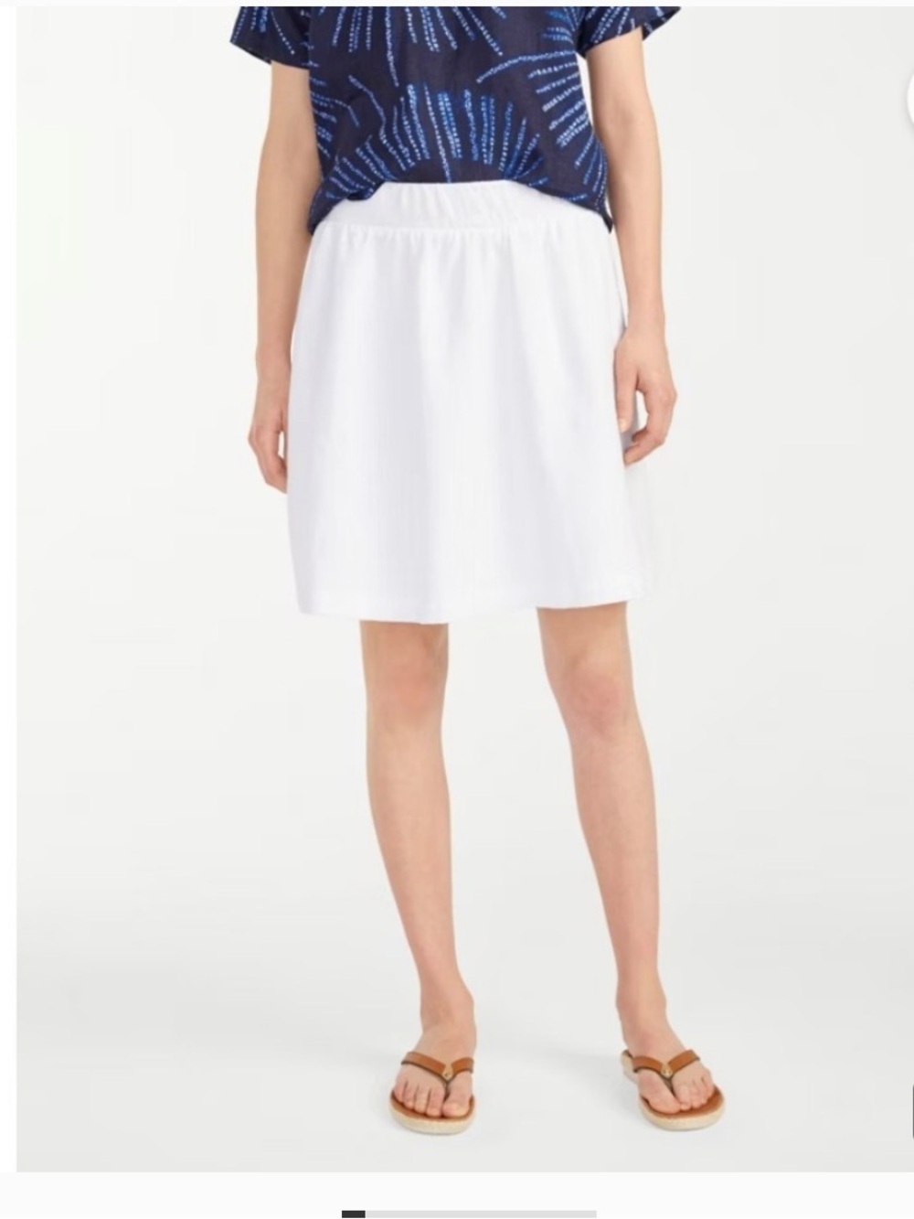 Tommy Bahama White Linen Skirt Two Palms Linen Swing Skirt Size S